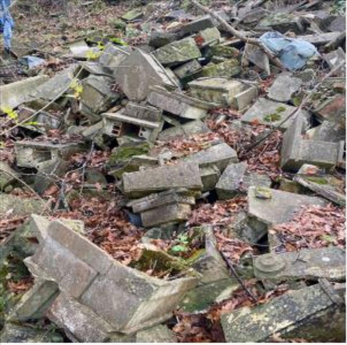 la macabra scoperta nel bosco accanto al cimitero di Trespiano