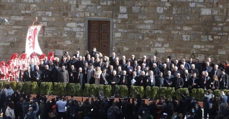 i Sindaci sull'arengario di Palazzo Vecchio