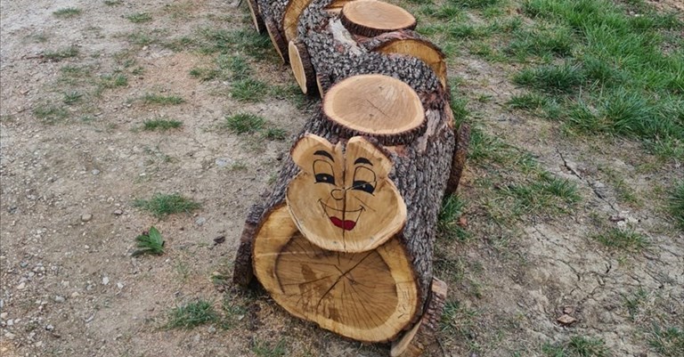 uno degli arredi del parco del Mensola