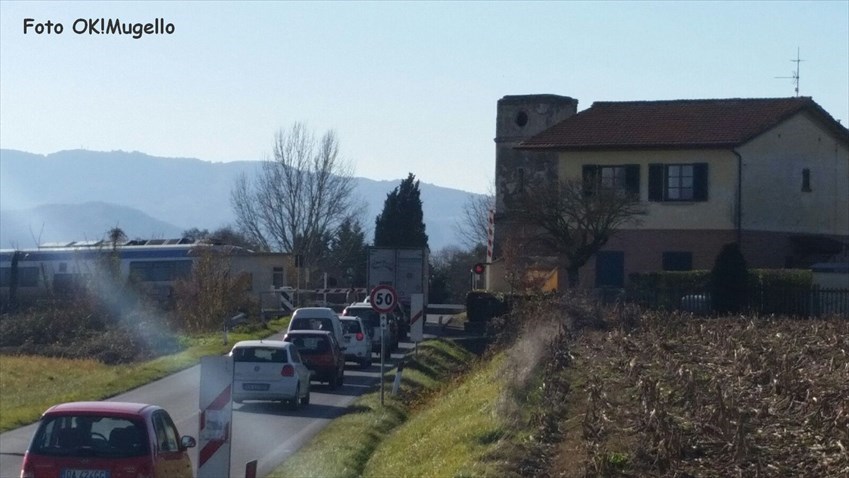 Guasto al passaggio a livello a Ronta