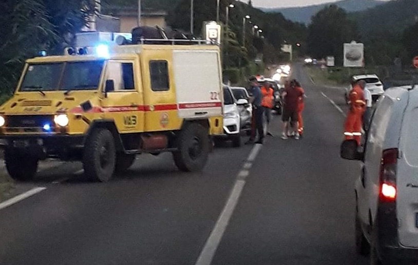 Incidente al passaggio a livello di Rufina con Vab