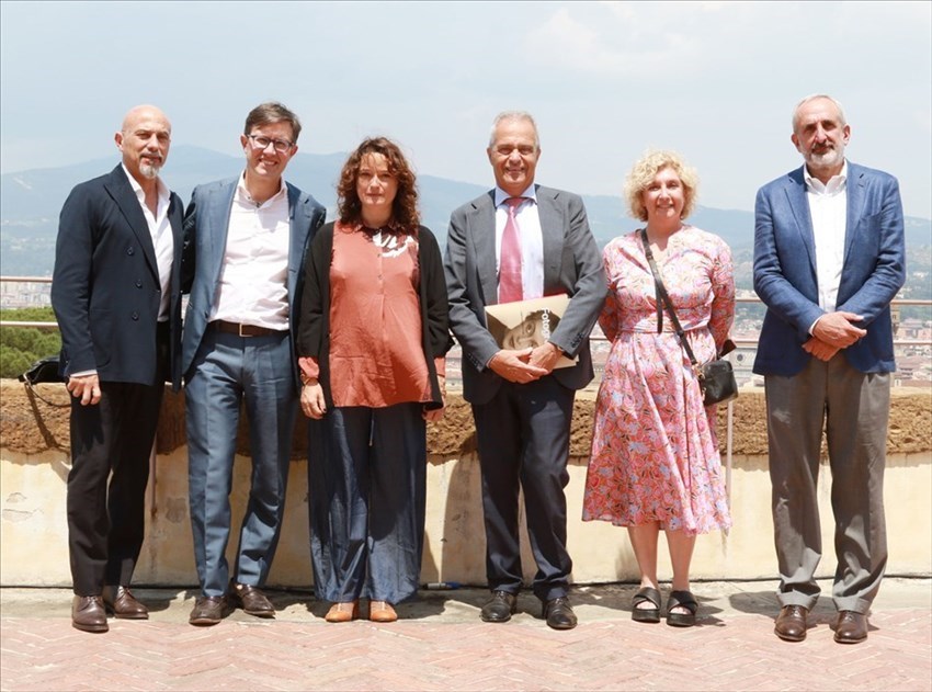 Dario Nardella in visita a una delle due mostre