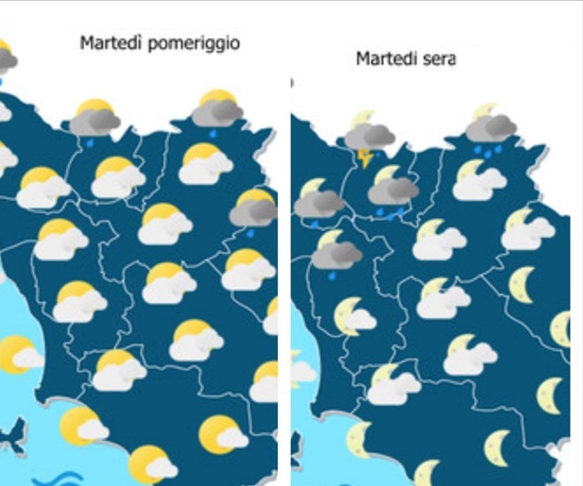Meteo martedì 28 giugno