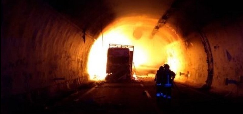 Incendio in galleria