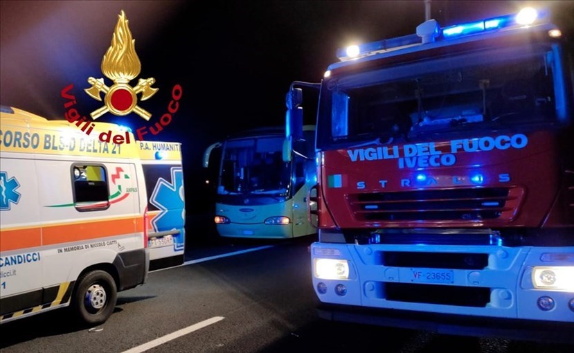 La scena dell'incidente