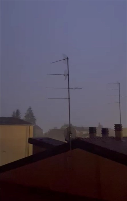 la tempesta di fulmini su Sesto Fiorentino