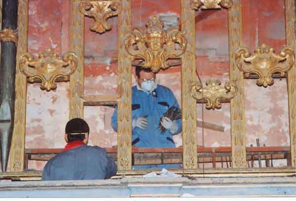 Smontato il monumentale organo Stefanini di Faltona