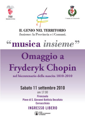 Concerto dedicato a Chopin nella Pieve di Cornacchiaia