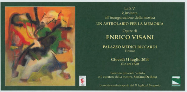 'Un astrolabio per la memoria'. Opere di Enrico Visani a Firenze