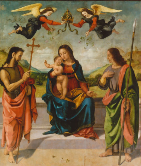 La tavola ritrovata collocata nella Pieve di San Lorenzo