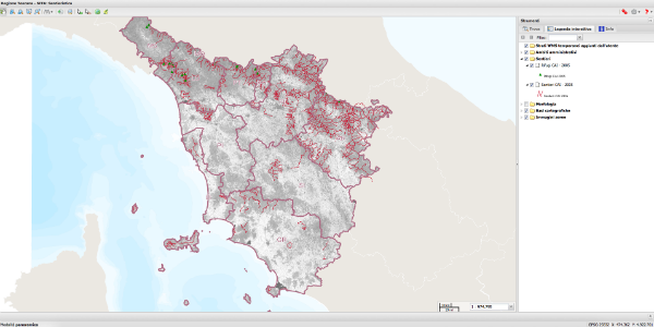 Cai. Accordo con la ragione per cartografia dei sentieri