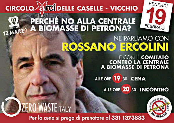 Biomasse. A Vicchio un incontro con Rossano Ercolini