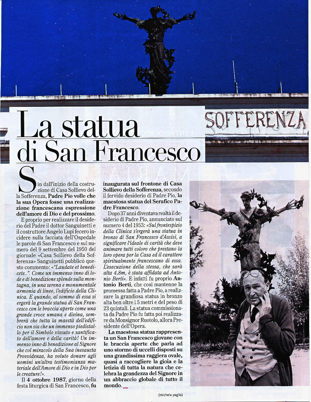 Personaggi arte storia e musica sul mugello su riviste e quotidiani