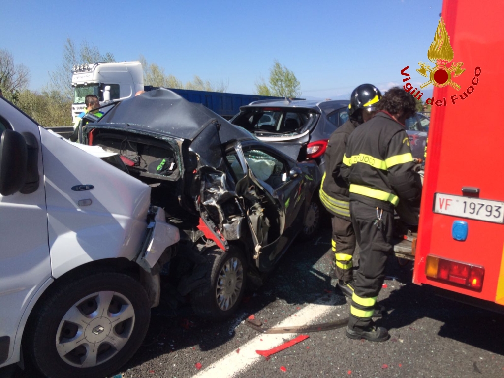 A1. Incidente a Firenze Scandicci, in direzione Nord. 4 auto coinvolte