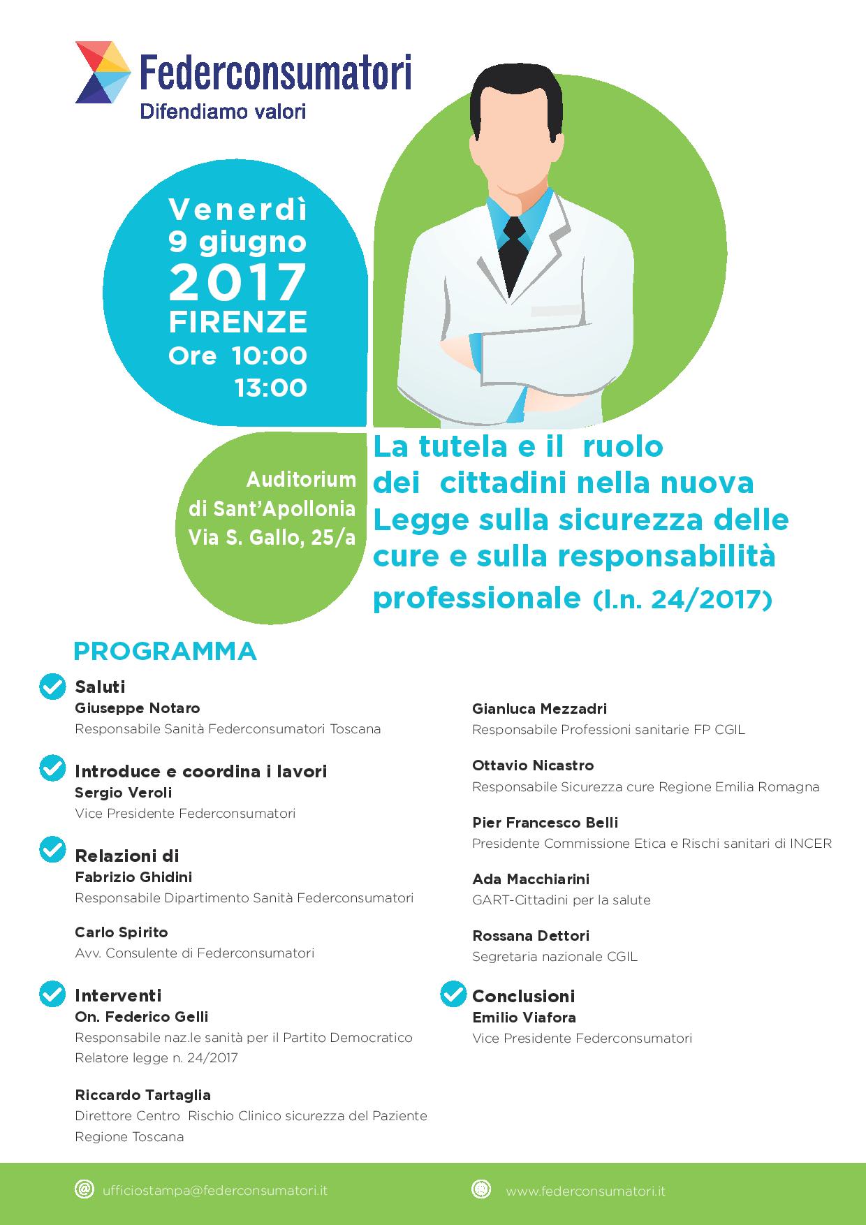 Sicurezza delle cure, responsabilità dei medici e risarcimenti. Un convegno