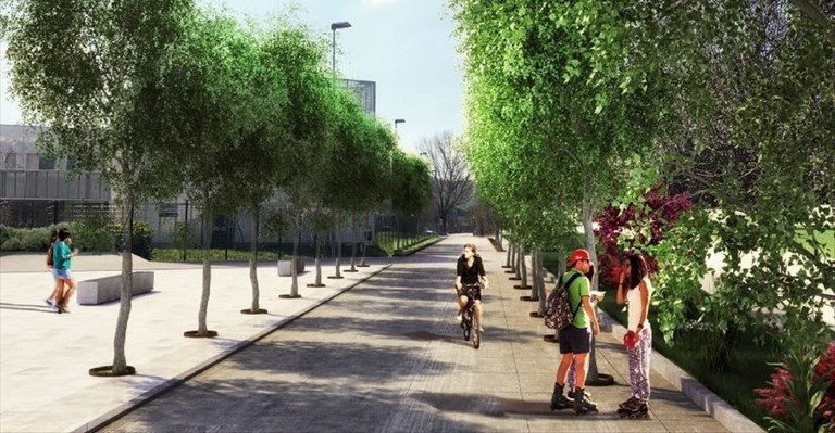 il rendering del parco