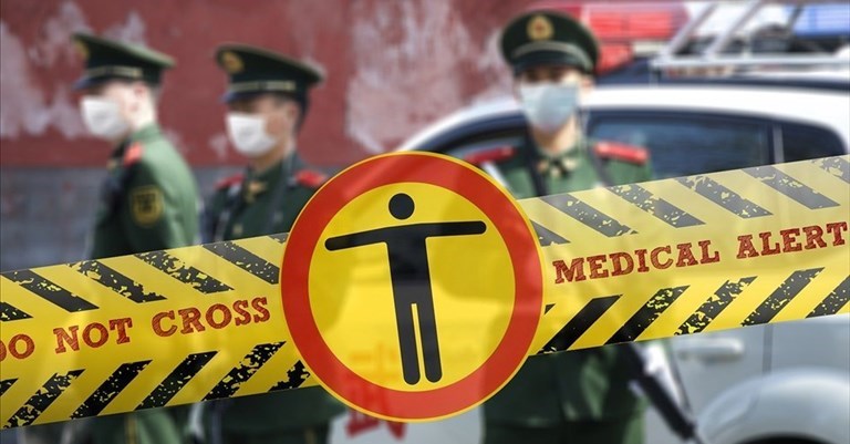 Zona sottoposta a quarantena in Cina