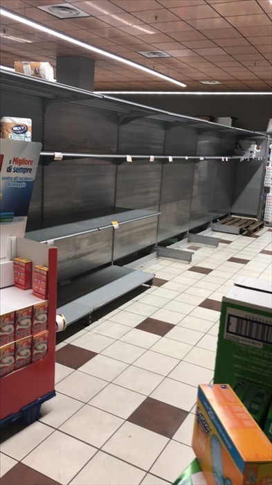 Situazione scaffali Coop di Ponte a Greve al 24/02/20