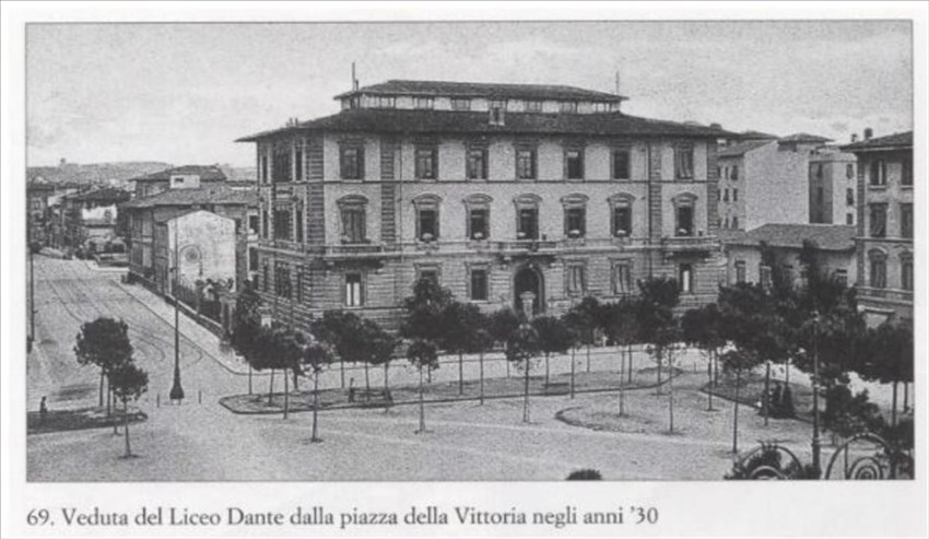 Foto del 1924 con il liceo Dante