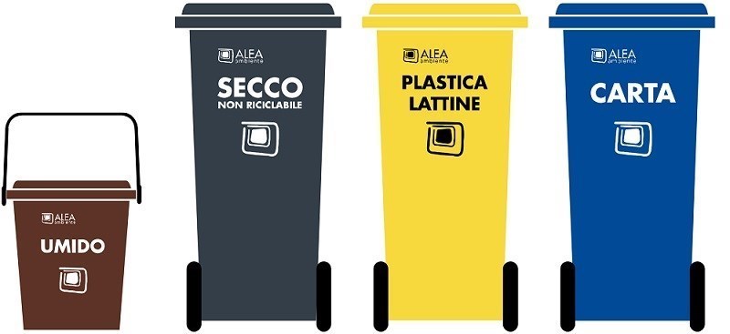 contenitori raccolta rifiuti