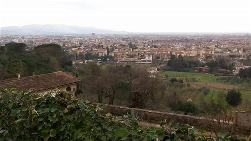 Gli splendidi panorami che si gode dal percorso