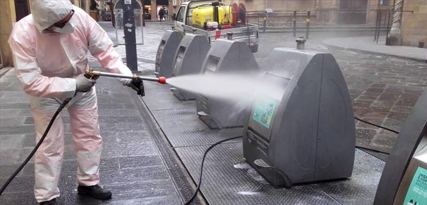 Disinfestazione dei cassonetti