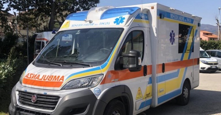 una delle ambulanze attrezzate