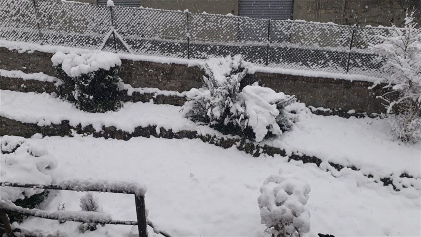 Neve a San Godenzo via forlivese e via Falerona