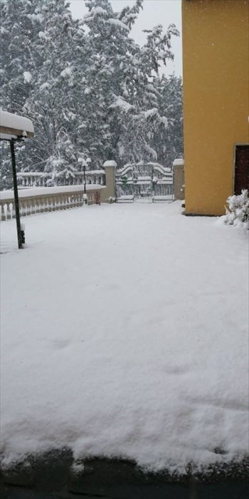 Neve all'agriturismo Fattoria di Cintoia sopra Colognole (Pontassieve)
