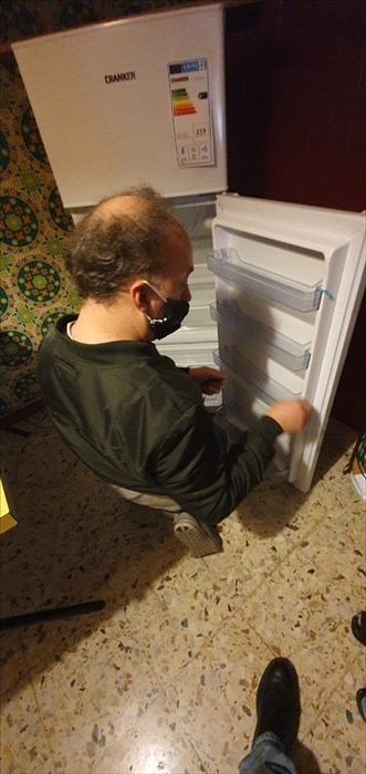 il montaggio del frigorifero