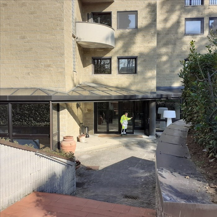 volontari di Protezione Civile all'accoglienza