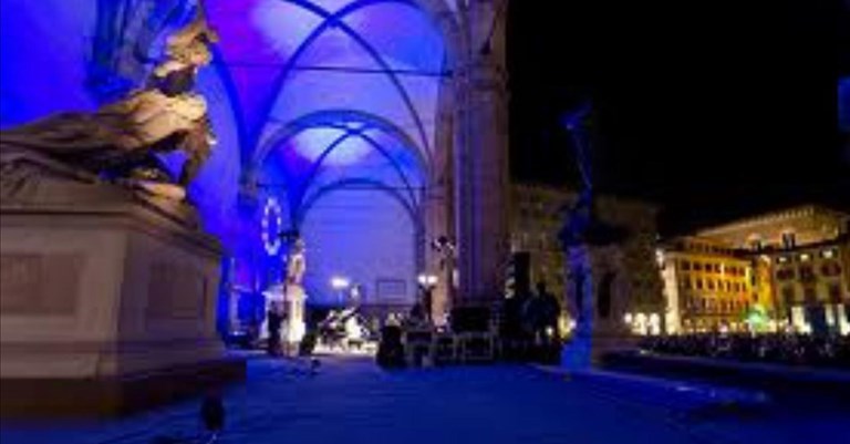 Notte blu 2019 in Piazza della Signoria
