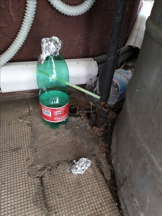 I resti di un festino a base di crack