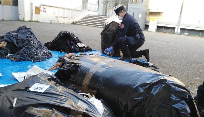 I sacchi sequestrati