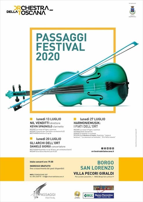 La locandina con il programma di “Passaggi Festival”.