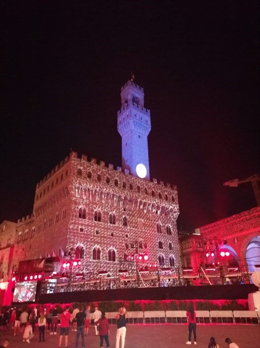 Ferrari 1000 gran premi in Piazza Signoria a Firenze