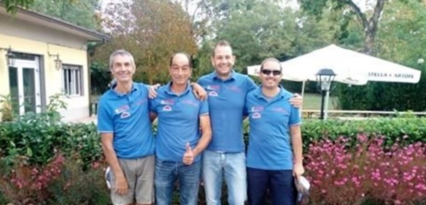 Squadra A: Da sinistra Baldini Mario, Sgroi Sergio, Banchi Marco, Calamini Giuseppe