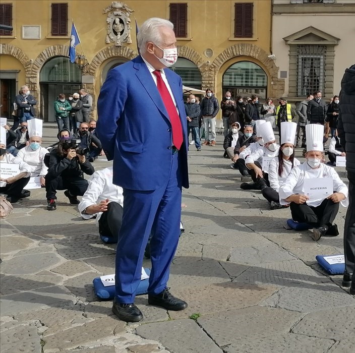 il Governatore della Toscana Eugenio Giani