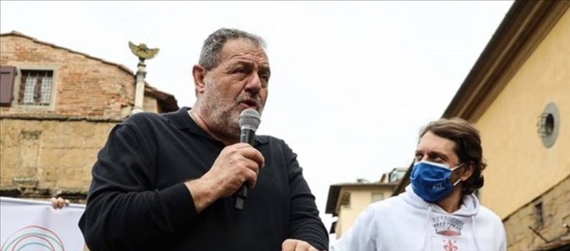 La protesta di stamani