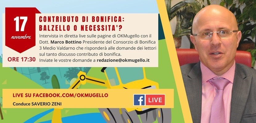 Incontro con Mardo Bottino presidente del Consorzio di Bonifica 3 Medio Valdarno