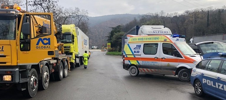 Un incidente in autostrada. Foto di repertorio