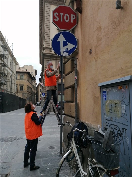 Virgilio e Patrizia al lavoro