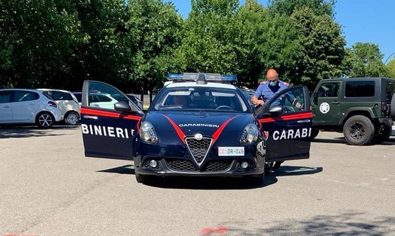 I Carabinieri sul posto