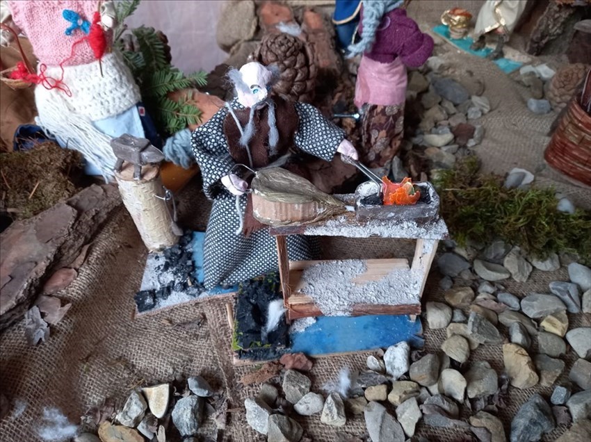 Il fabbro, nel presepe di Vaglia