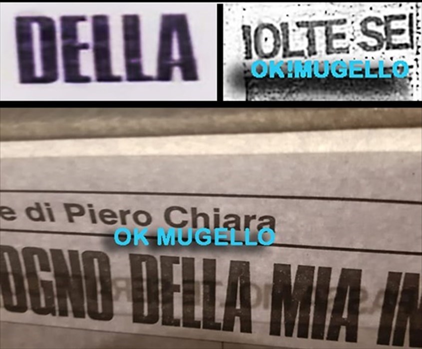 confronto delle lettere