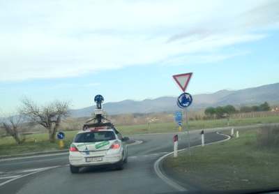Google Street View. L'auto ancora in Mugello. Le foto di un lettore...