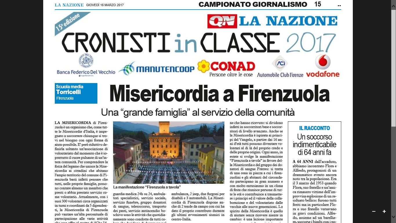 Giovani giornalisti mugellani, votiamoli e sosteniamoli. Parliamone, di domenica