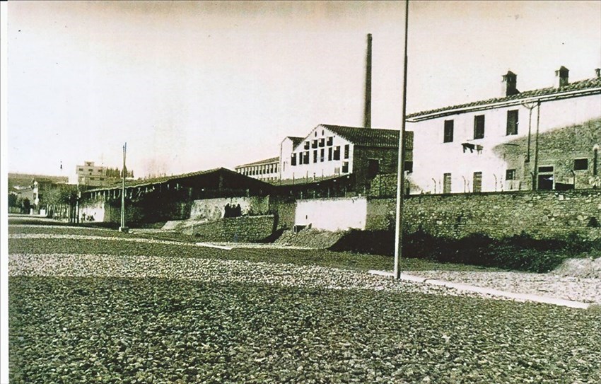 Anni ’30 del ‘900. Un particolare delle Fornaci Brunori  viste dal futuro viale IV Novembre