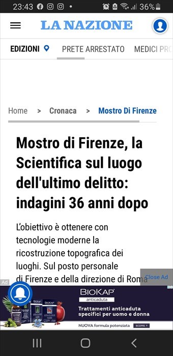 Indagini Mostro di Firenze