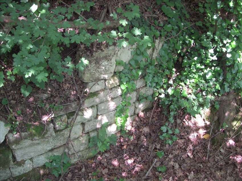 Ascianello. I ruderi del castello. Lato Nord